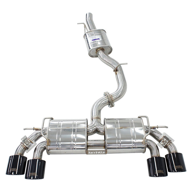 Invidia R400 "Signature Edition" Valved Cat Back Exhaust w/Oval Black Tips - VW Golf R Mk7